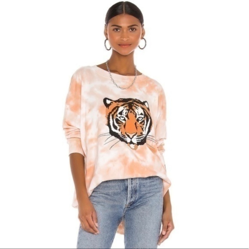 Wildfox Roadtrip Sweatshirt in Saturn Grunge Dye